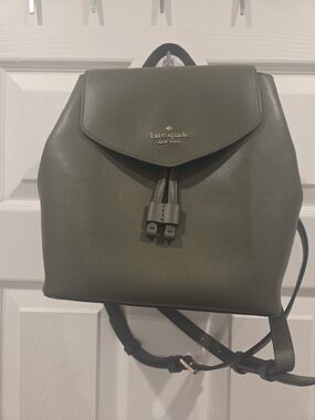 kate spade New York Olive Green Leather Backpack